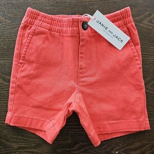 NEW Janie and Jack Boys shorts, size 2T, Orange/Red